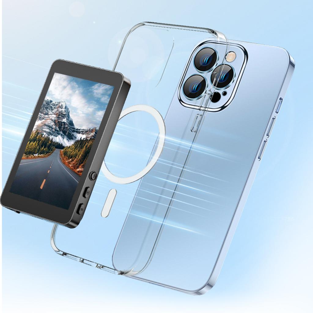 Magnetic Phone Vlog Selfie Monitor Screen Back Camera Monitor for Selfie Vlog Live Stream for Android iPhone