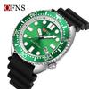 Oufannishi Waterproof Quartz Men's Watch with Luminous Dial, Rotating Bezel, and Calendar