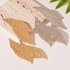 European and American Jewelry Simulation Leaf Leaf Gold Stud Earrings Fashion Simple Niche High Temperament Earrings