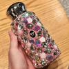 Stainless Steel Insulated Tumbler With Full Rhinestone Decor Women 220ml Vacuum Flask Office Travel Gift