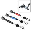 Portable Double Side Golf Club Cleaning Brush with Retractable Line Carabiner