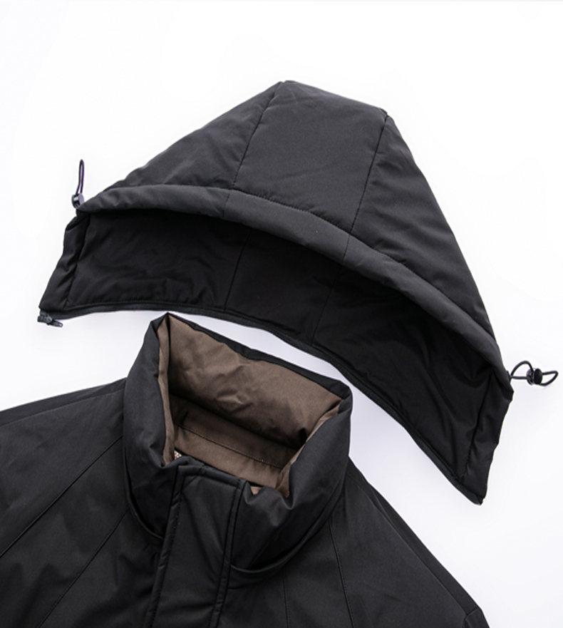 Men's 2025 Winter Hooded Down Jacket with Removable Liner - Thickened and Warm Casual Wear