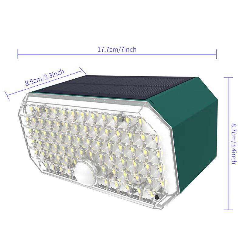 

Solar Powered 76 LED Dual-Color Motion Sensor Outdoor Wall Light