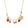 Vintage Love Pearl Light Fashion Ladies Necklace Pendant Fresh Hat Necklace Collarbone Chain