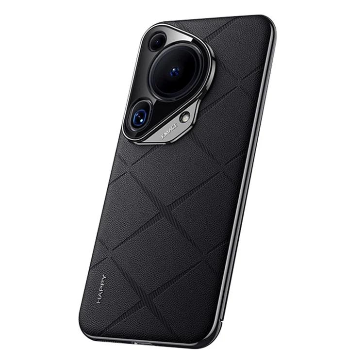 

For Huawei Pura 70 Ultra Case PU Leather + Hard PC Phone Cover Anti-Fingerprint