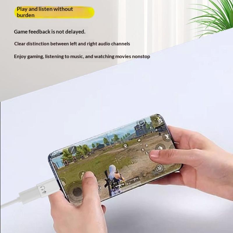 1/2Pcs Usb C To 8 Pin Adapter Type C To 8 Pin Audio Converter Headphone Earphones Converter For Phone Pad Type C Phone