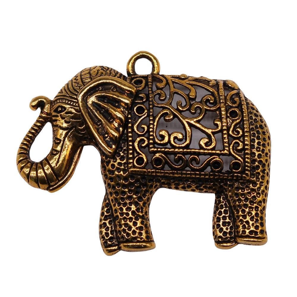 Retro Elephant Charms Alloy Animal Pendants For Jewelry Making Handmade Supplies
