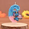 Stitch Prince Historical Candle Topper with Shiny Sequins - Birthday & Festival Style