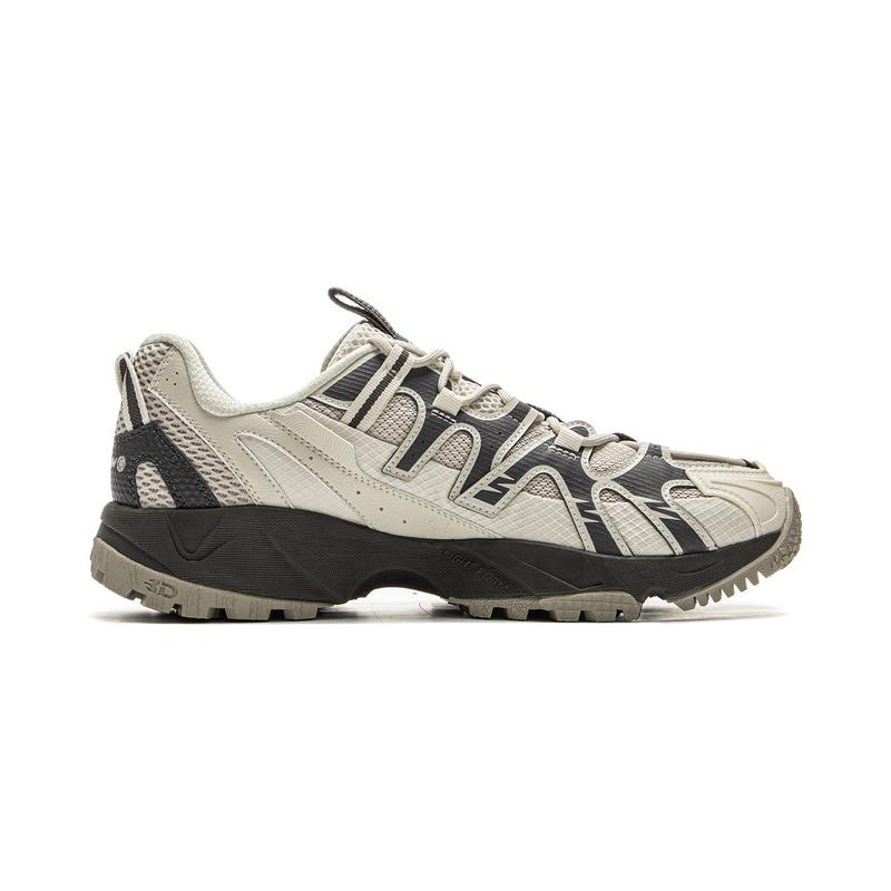 New LiNing CF Tracing, Xingye Cushioning Abrasion Resistant Lightweight Low Top Hiking Shoes Unisex Mica Obsidian Gray AGLU073-9