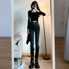 High Waist Tight Jeans Women's Pencil Spring and Autumn New Korean Version Slim and Thin Versatile Small Feet Trousers Ins Tide