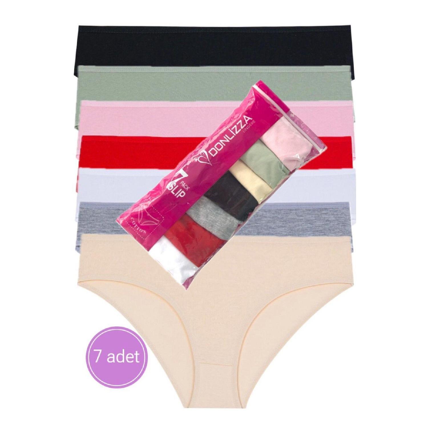 

Solid Color Cotton Women s Panties 7 Pieces M чистый