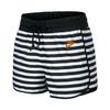 Womens Training Series Logo Stripe Drawstring Moisture-Wicking Breathable Sports Shorts Women Shorts Black White CD3686-100