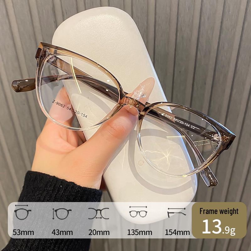 

Bare Face TR Fashion Retro Myopia Large Frame Prescription-Ready Protective Glasses Z9062