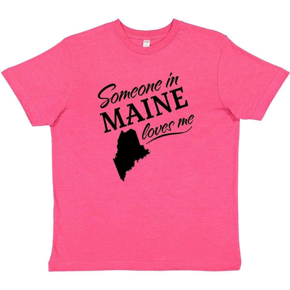 Inktastic Someone In Maine Loves Me Youth T-Shirt Home Family Grandparents Kids 150