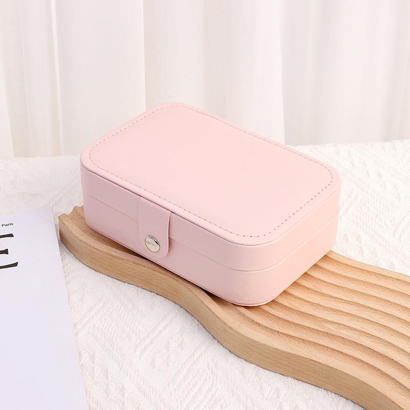 Vintage Leather Jewelry Box For Earrings Bracelets And Rings With Elegant Storage Solution