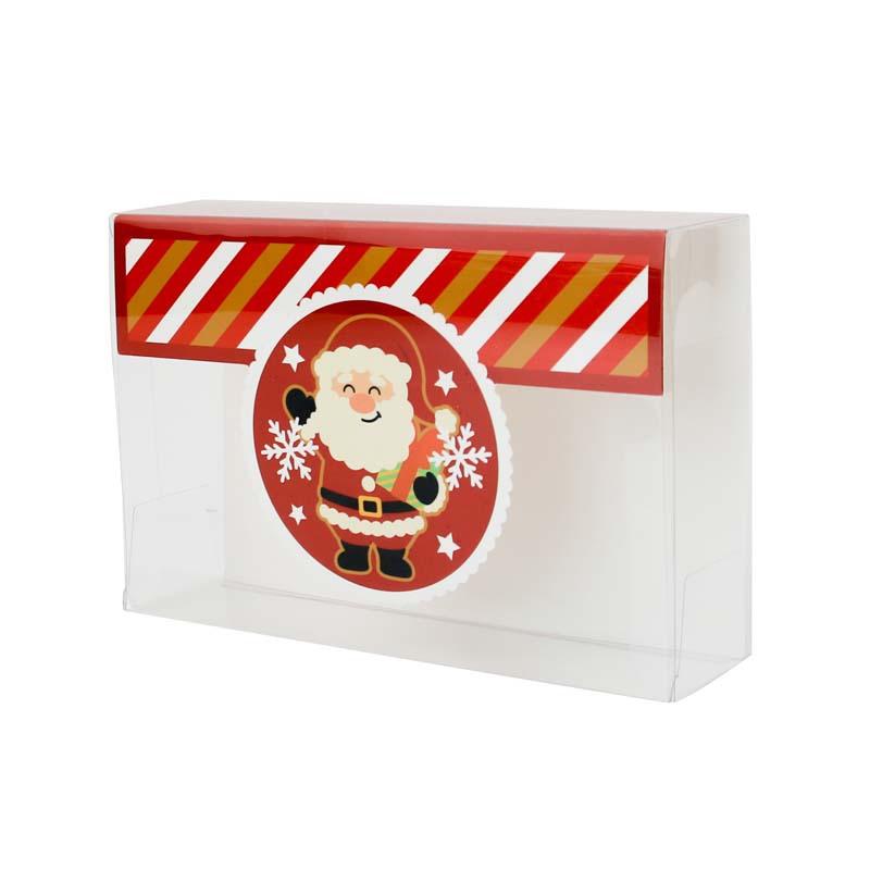 Christmas Large Biscuit Box Pvc Transparent Gift Box Christmas Candy Packaging Box Box