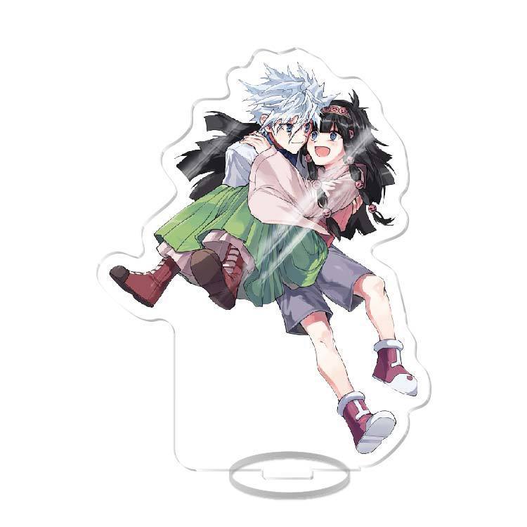 Hunter X Hunter Animation Peripheral Gonzo Killua Student Campus Desktop Decoration Acrylic Stand Model Cute Stand Pvc 15cm