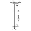 Loop Wire Fishing Spinner Stainless Steel 100 Pieces Fishing Lure Wire Fish Accessories For Freshwater Ice Lake Boat Dock Bass