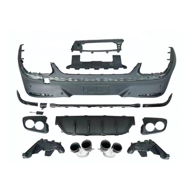 Rear Diffuser with Pipes for Mercedes GLC63 AMG Coupe