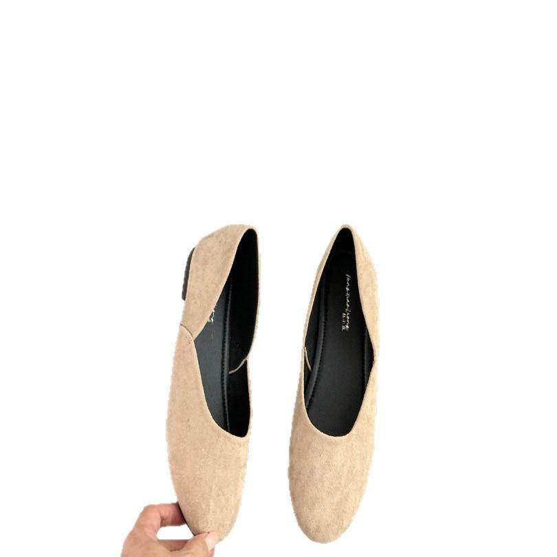 2025 spring and summer new models, minimalist hollow women's single shoes, round head shallow mouth Muller shoes