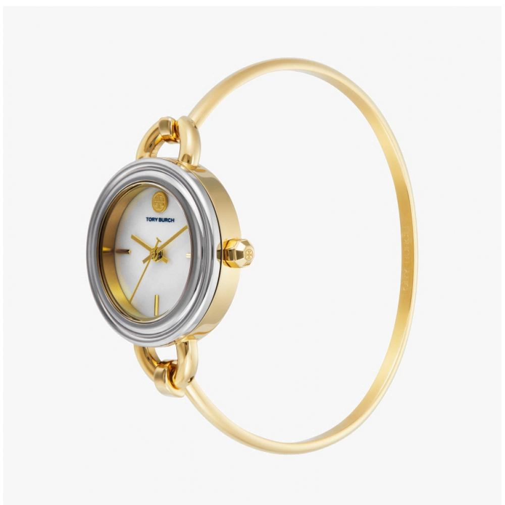 Tory Burch Miller Bangle Gift Set Mother Of Pearl Women S Metal Watch tbw6019Set