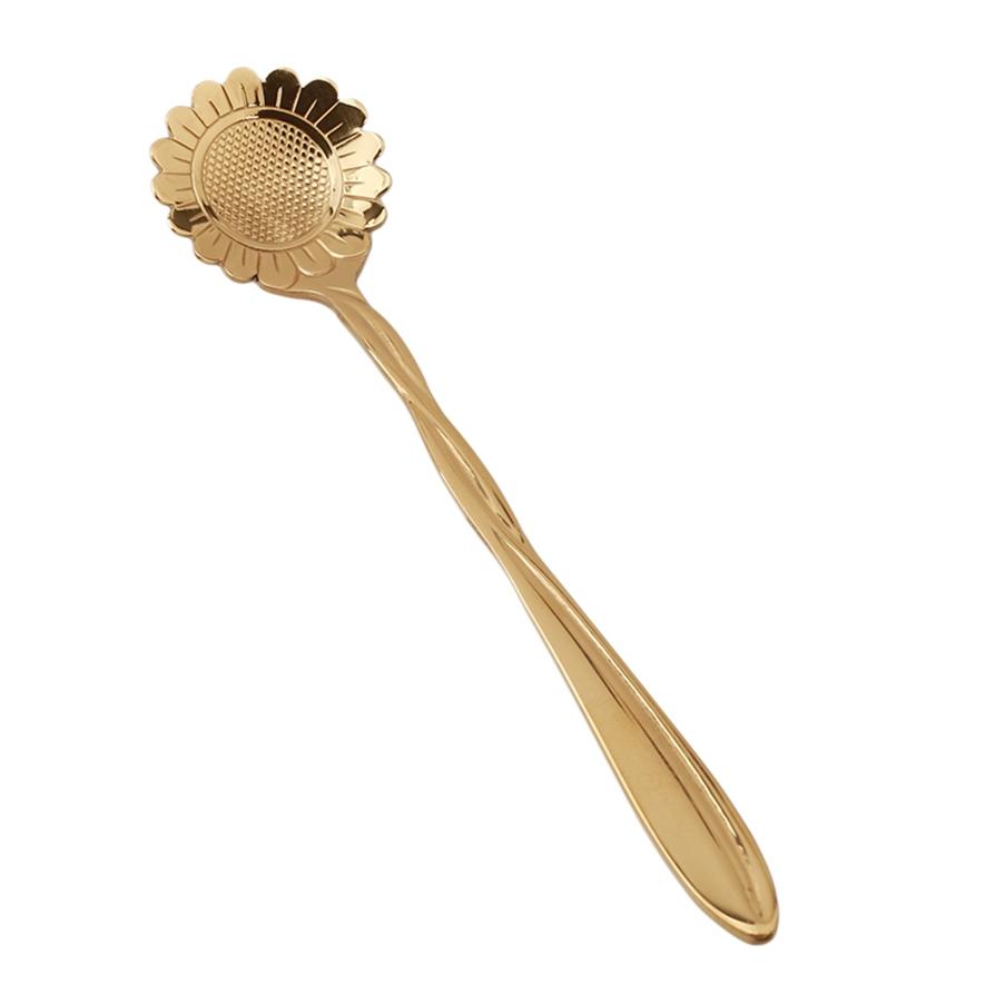 Stainless Steel Dessert Coffee Stirring Spoon Creative Cherry Blossom Spoon Kitchen Seasoning Spoon