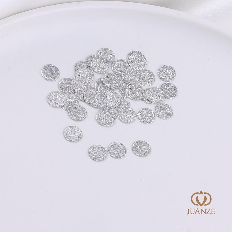 

Маленькая матовая металлическая круглая подвеска-диск для изготовления украшений своими руками