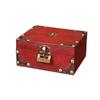 Retro Jewelry Storage Case Square Wood Treasure Box Lockable Password Box  Bracelet