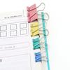 lingzaling Color Double Clips 15mm 19mm 25mm 32mm Metal 64pcs