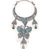 Retro Ethnic Style Jewelry Miao Silver Butterfly Large Collar Minority Necklace Dong Performance Accessories