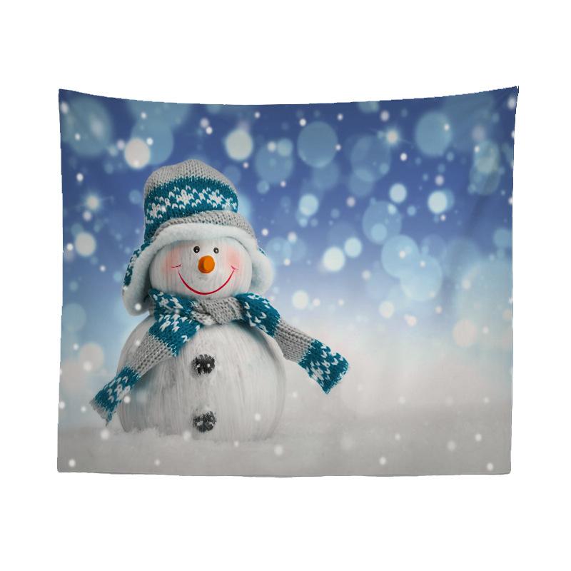 Amazon Amazon Hanging Cloth Christmas Series Snowman Hot Selling Home Decoration Tapestry Wall Hanging