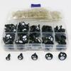 100pcs/box Oval Shape Plastic Safety Eyes Black Black Screw Eyes New Doll Bear Toys  For Toys