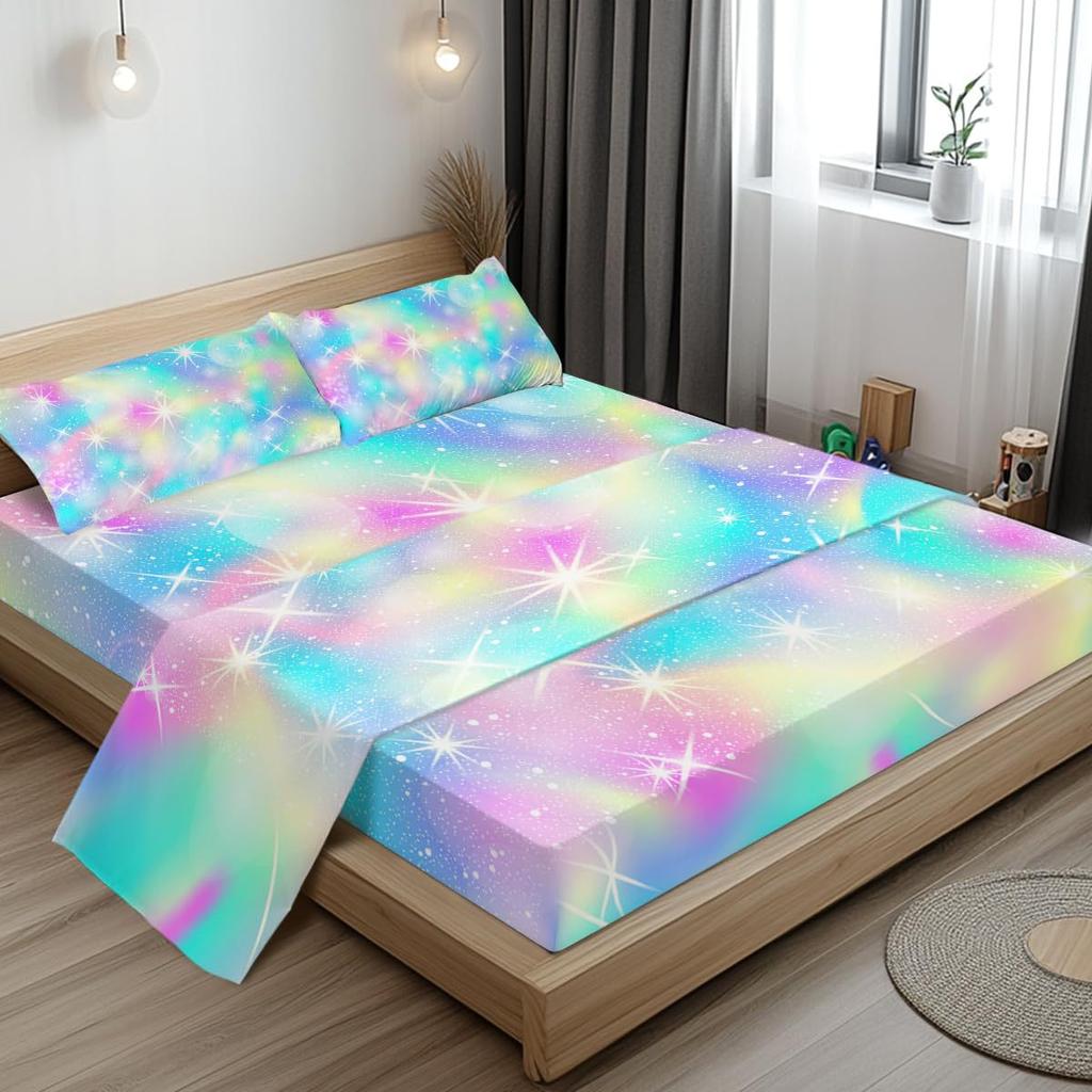 Bohemian Pink Pattern Sheet Four-Piece Bedding Set Bedroom Dormitory Bedding Decoration