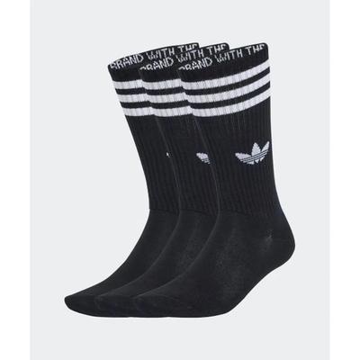 adidas 3-Stripe High Crew Socks 3 Pairs - Black JV7417 5229309