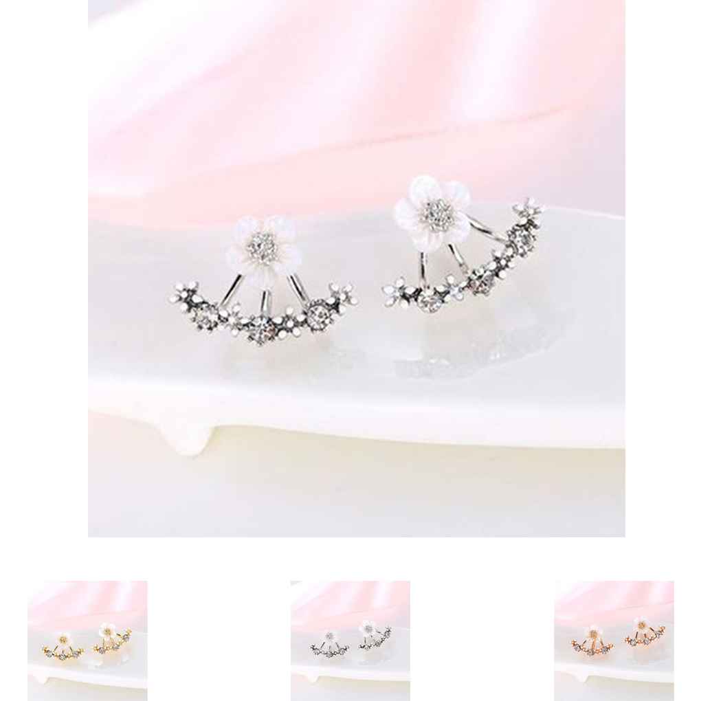 1 Paar Dames Oorbellen Feest Bruiloft Bloem Oorbellen Verfijnd Delicaat Sieraden Aankleding Decoratie Vriendschapscadeau