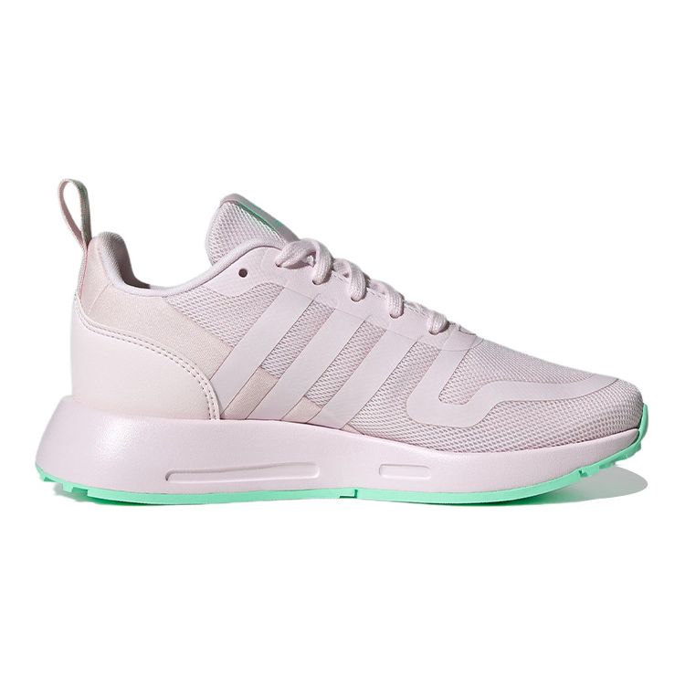 Adidas Originals Multix Round Toe Lace-Up Low-Top Kids Running Shoes Kids Running Shoes Pink GW2998