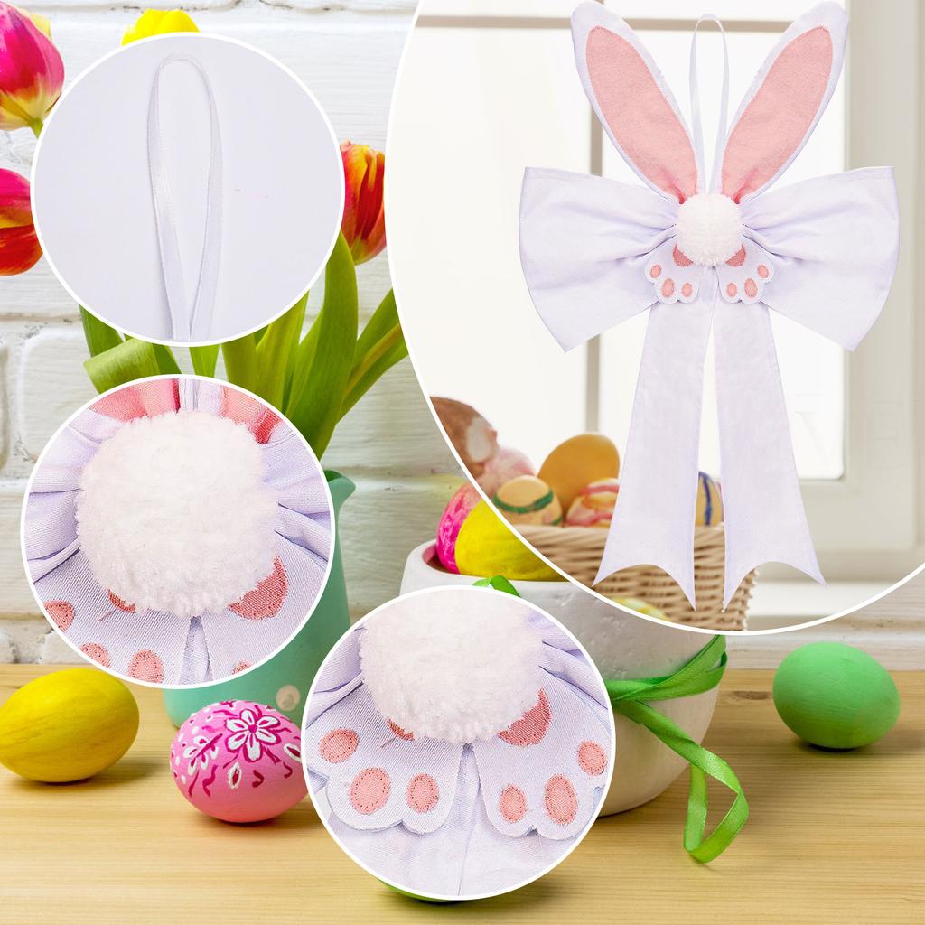Easter Pendant With Light Luminous Ears Pendant Door Window Decoration Small Gift