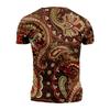 Western Elements 3D Digital Printing Imitation Cotton Men's Short Sleeved T-shirt