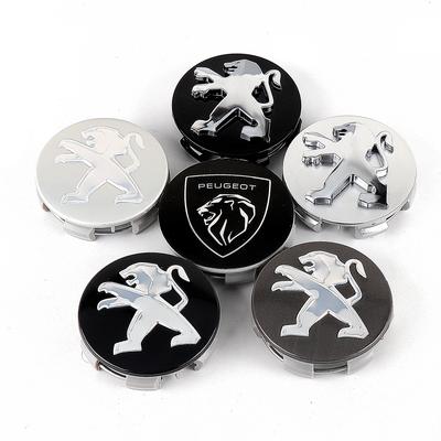 4PCS 60mm Car Styling Wheel Center Cap Cover Emblem Accessory For 407 508 2008 5008 307 308 3008 206 207 208 107 106 205