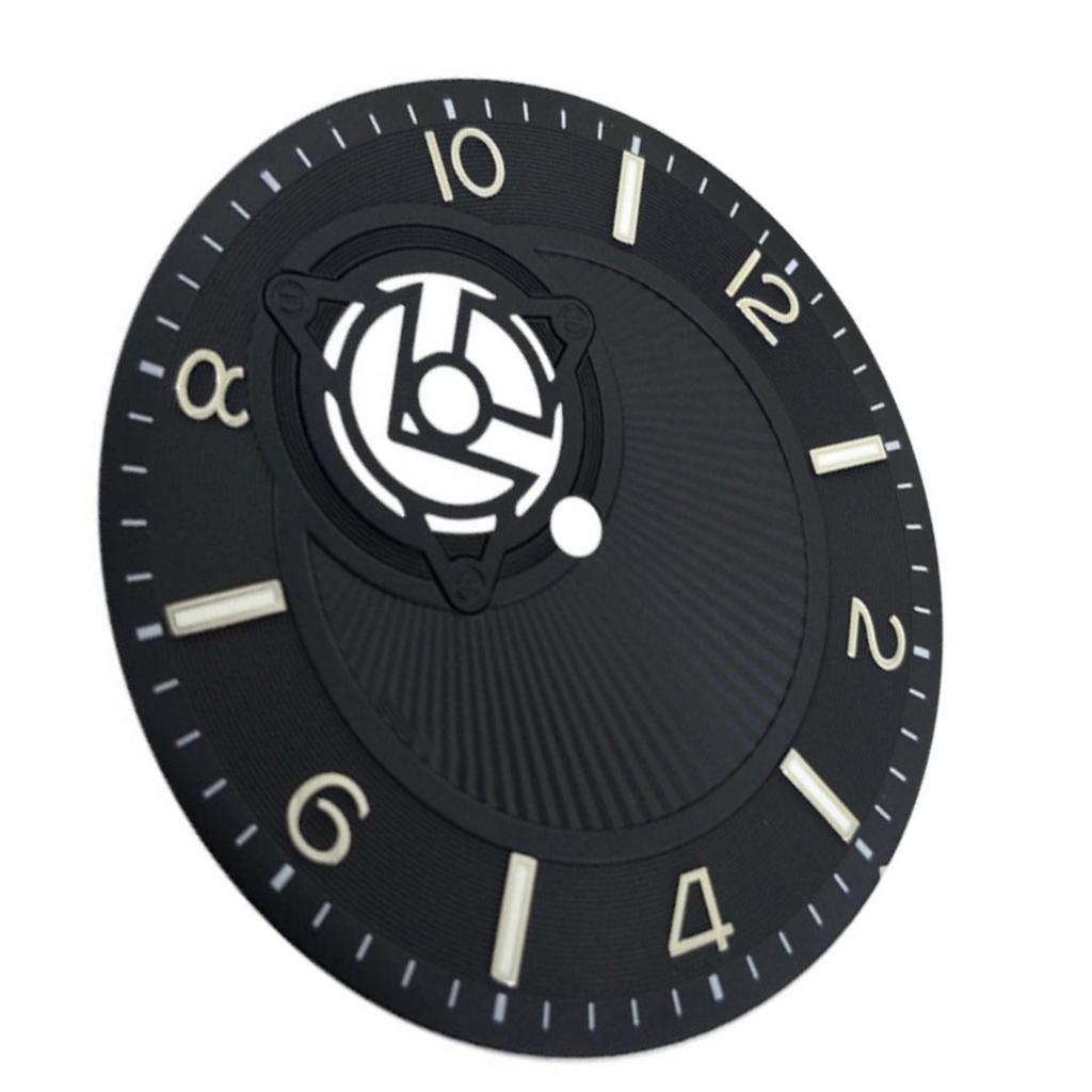 36.5mm Dial NH38 Watch Dial Replacement Steel Green Suitable For NH38 Automatic Movement Watch Accessories For WatchMaker