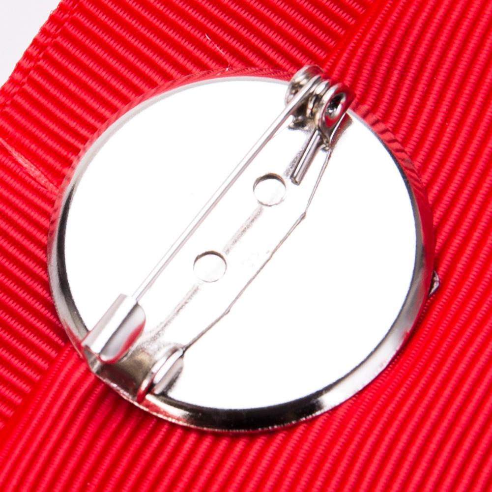 Double-layer Bowknot Corsage Brooch Breastpin Alloy Inlaid Artificial Gems Lady Women Valentine Gift