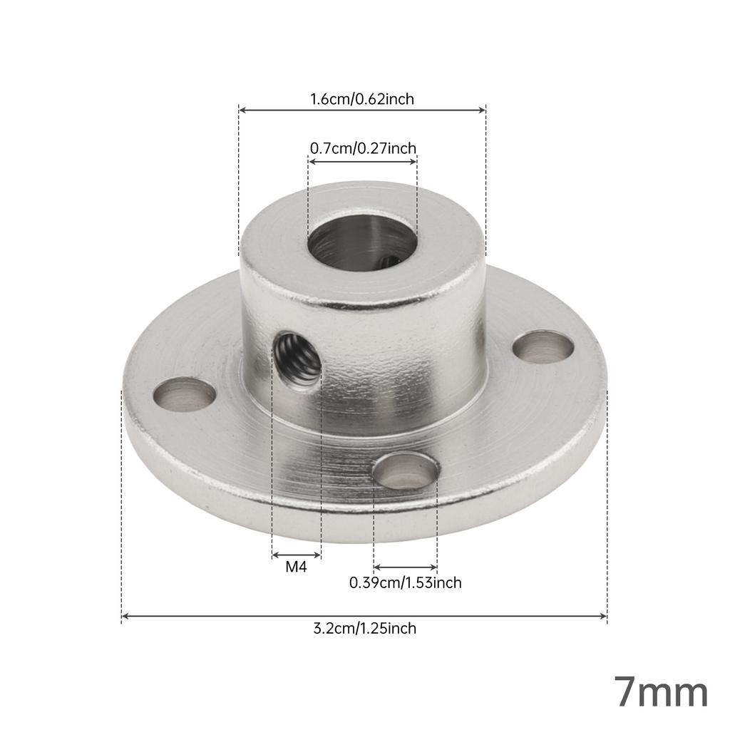 Eisen Motor Guide Welle Starre Flanschkupplung mit Schrauben für DIY RC Modellmotoren