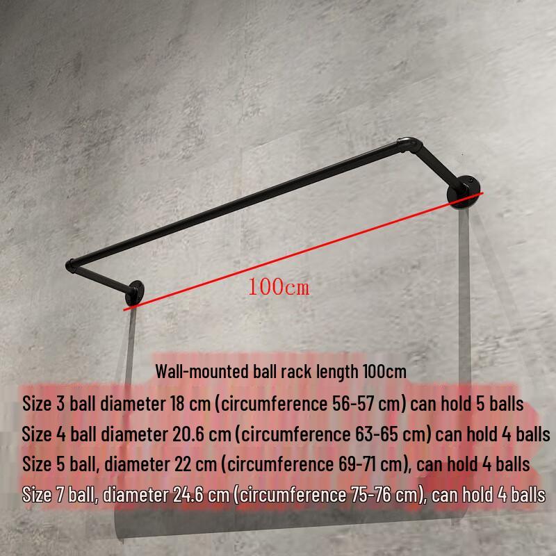 Wall-Mounted Indoor Ball Storage Rack