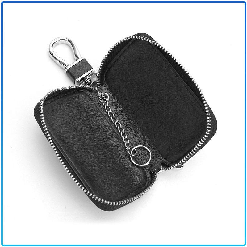 1Pcs Leather Emblem Car Key Case Keychain Zipper Key Case Bag For BMW M Performance 1 3 5 7 Series M3 M4 M5 M6 X1 X3 X5 X6 X7 E30 E34 E36 E39 E4