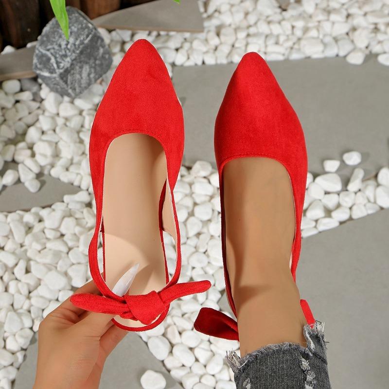 Temperament Socialite Bag Head Pointed Sandals Female Summer Suede Super Soft Sole Not Tired Feet Fairy Single