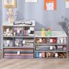 Desk Organizer Drawer Cute Plastic Clear Organizer Boxes Stationery Storage Box Container Cosmetic Jewelry Storage Organizer