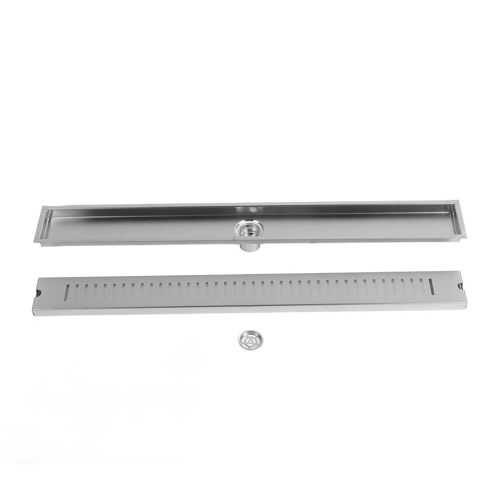 Linear Drain 304 Stainless Steel Large Discharge Capacity Prevent Clogging Shower Floor Drain for