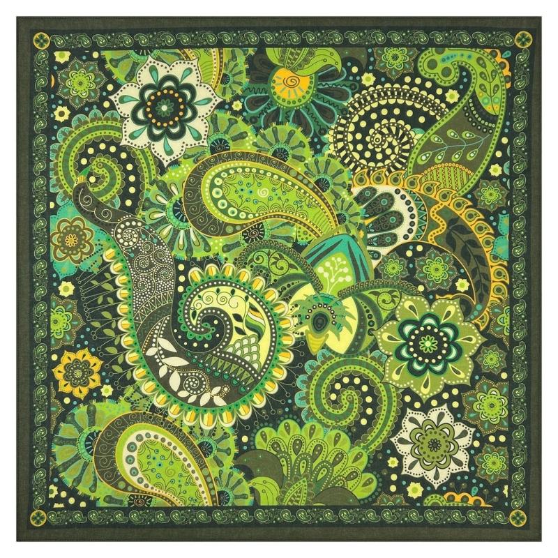 Paisleys Pattern Scarf Unisex Bandanas Headscarf Digital Print Handkerchief for Men and Women