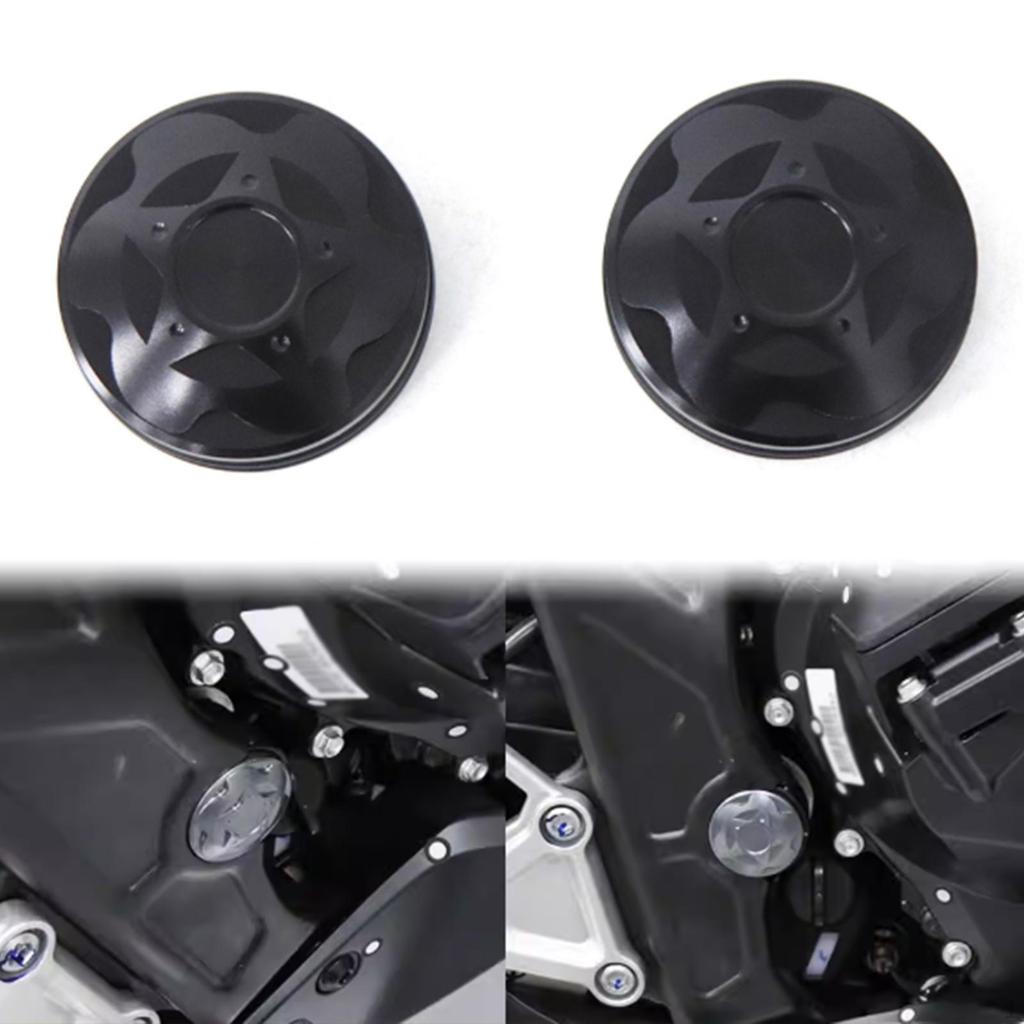 Motorcycle Frame Hole Cover Plug Kit Decorative End Cap Set Direct Replaces