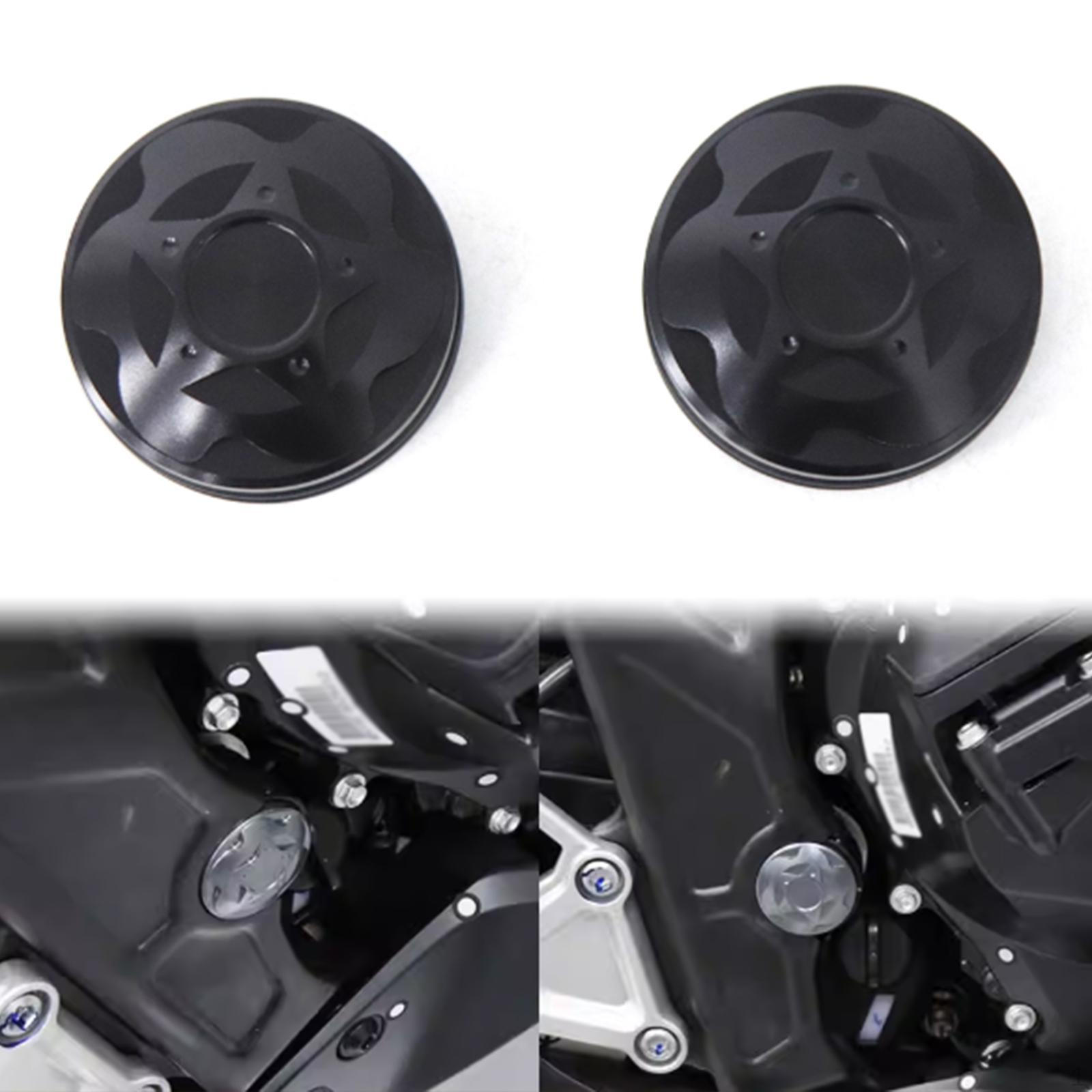 

Motorcycle Frame Hole Cover Plug Kit Decorative End Cap Set Direct Replaces чёрный